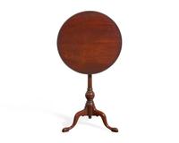 A Queen Anne Cherry Tilt-Top Candlestand