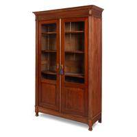 A Pair of English Mahogany Bookcase Cabinets