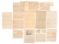 [WESTERN EXPANSION]. Large group of documents related to early settlers of Ohio's Western Reserve (the Connecticut Western Reserve), ca 1806-1890.