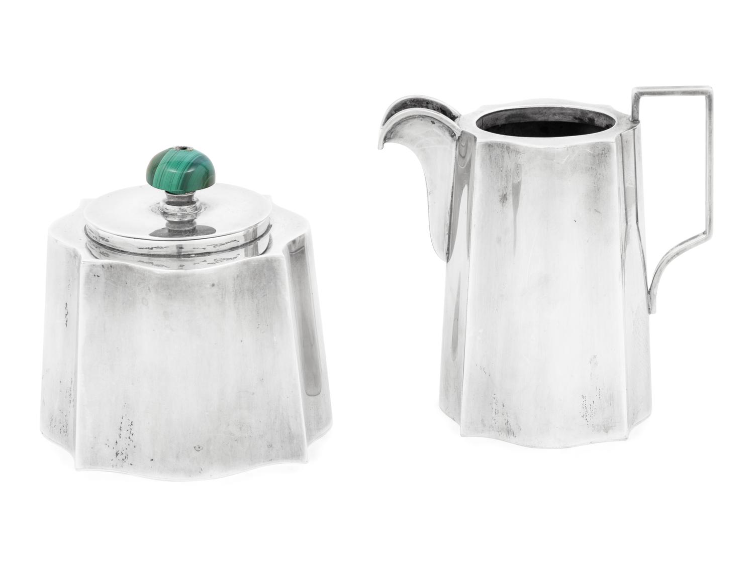 A Cartier Silver Four-Piece Tea and Coffee Service
