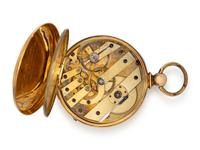 AGASSIZ, 14K YELLOW GOLD AND GOLD-FILLED POCKET WATCH