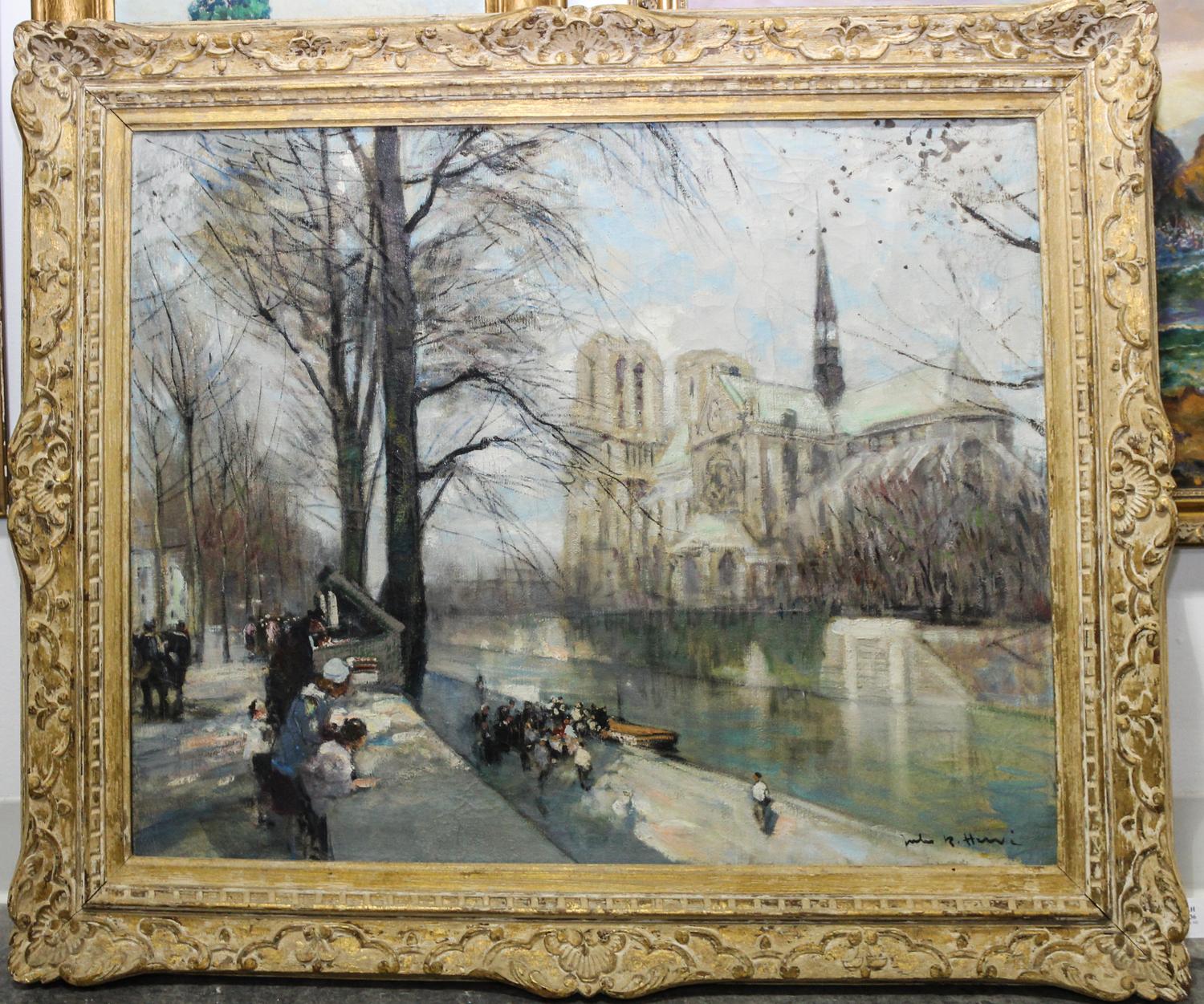 Jules Herve, (French, 1887-1981), Parisian Landscape