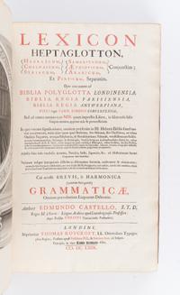 [BIBLE, Polyglot]. Biblia sacra polyglotta . Edited by Brian Walton. London: Thomas Roycroft, 1655-57.