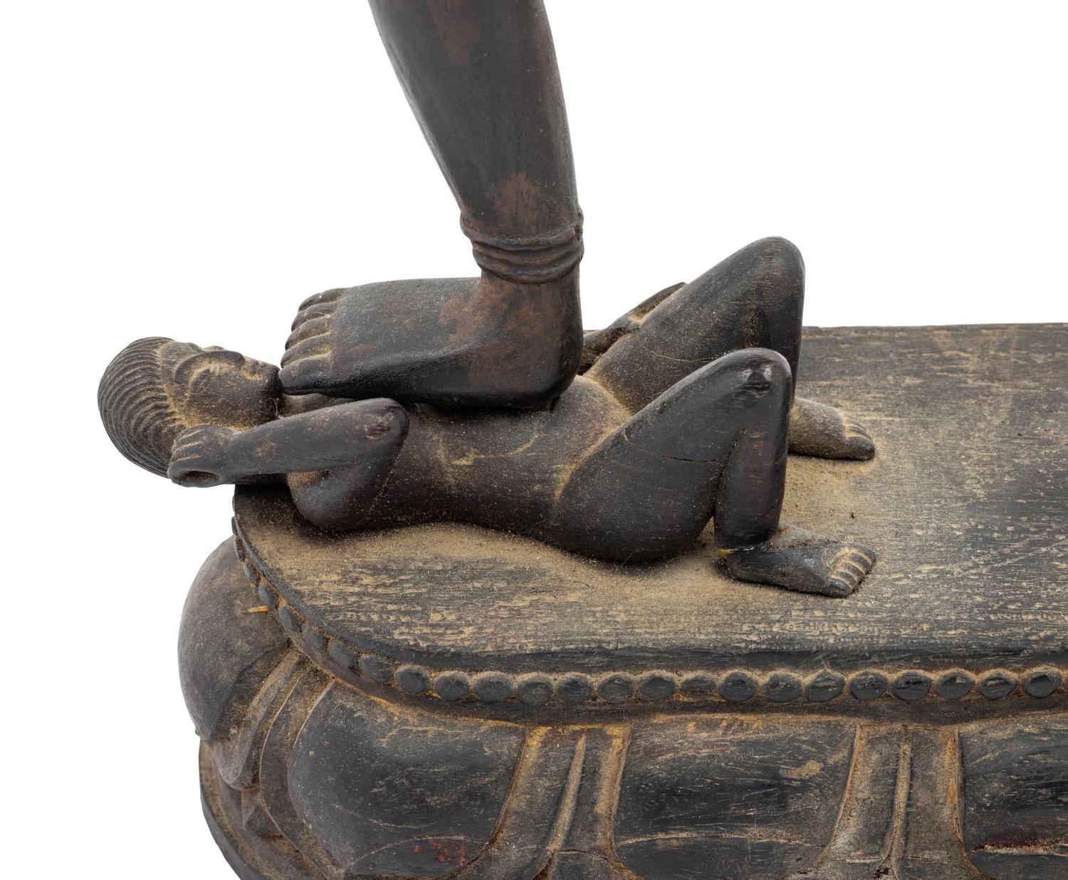A Tibetan Lacquered Wood Figure of Vajrayogini