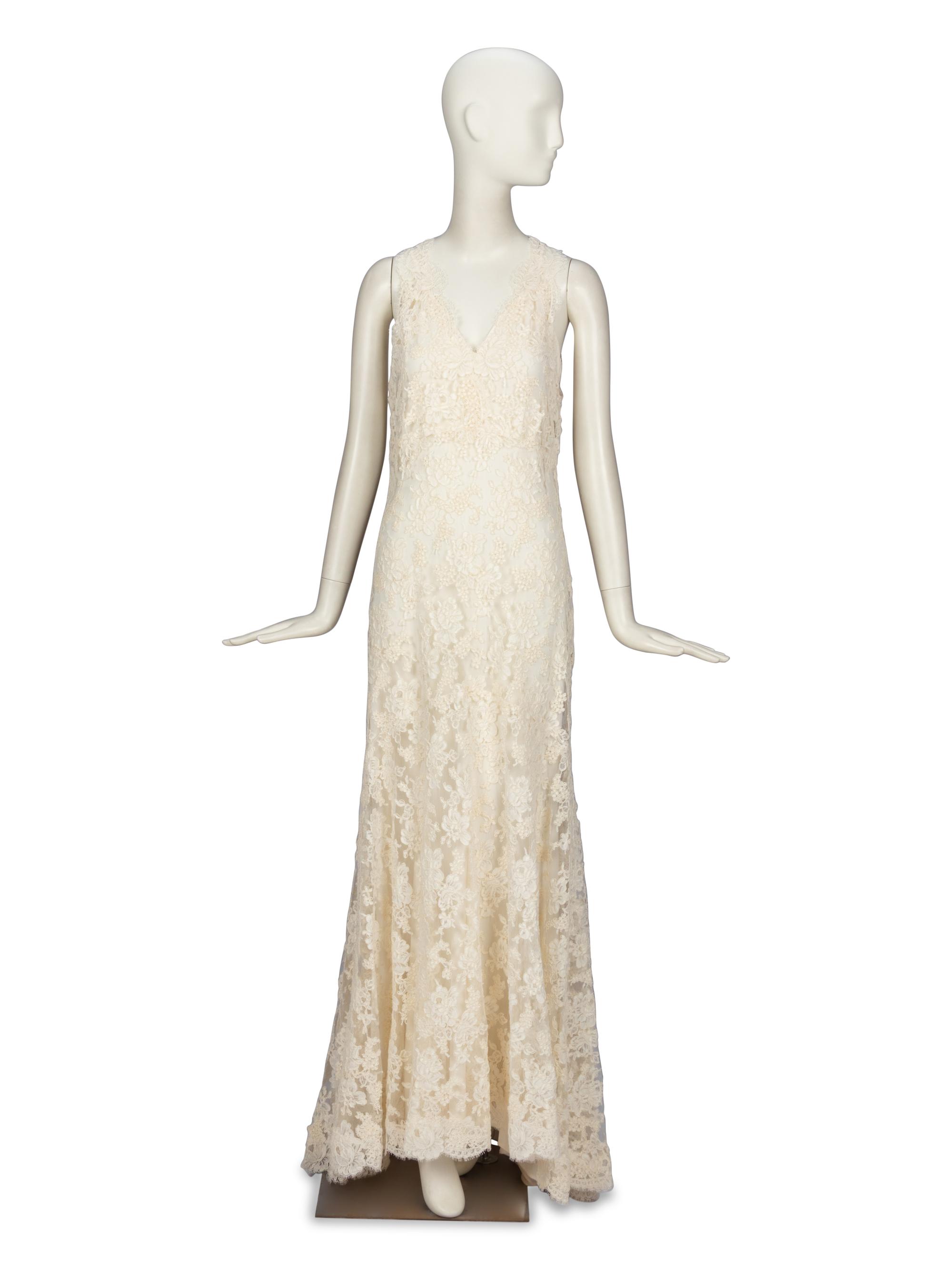 Monique Lhullier, Cream Lace Gown