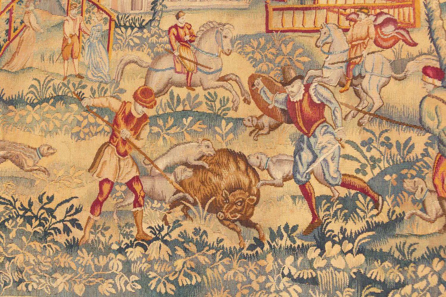 A Continental Wool Tapestry