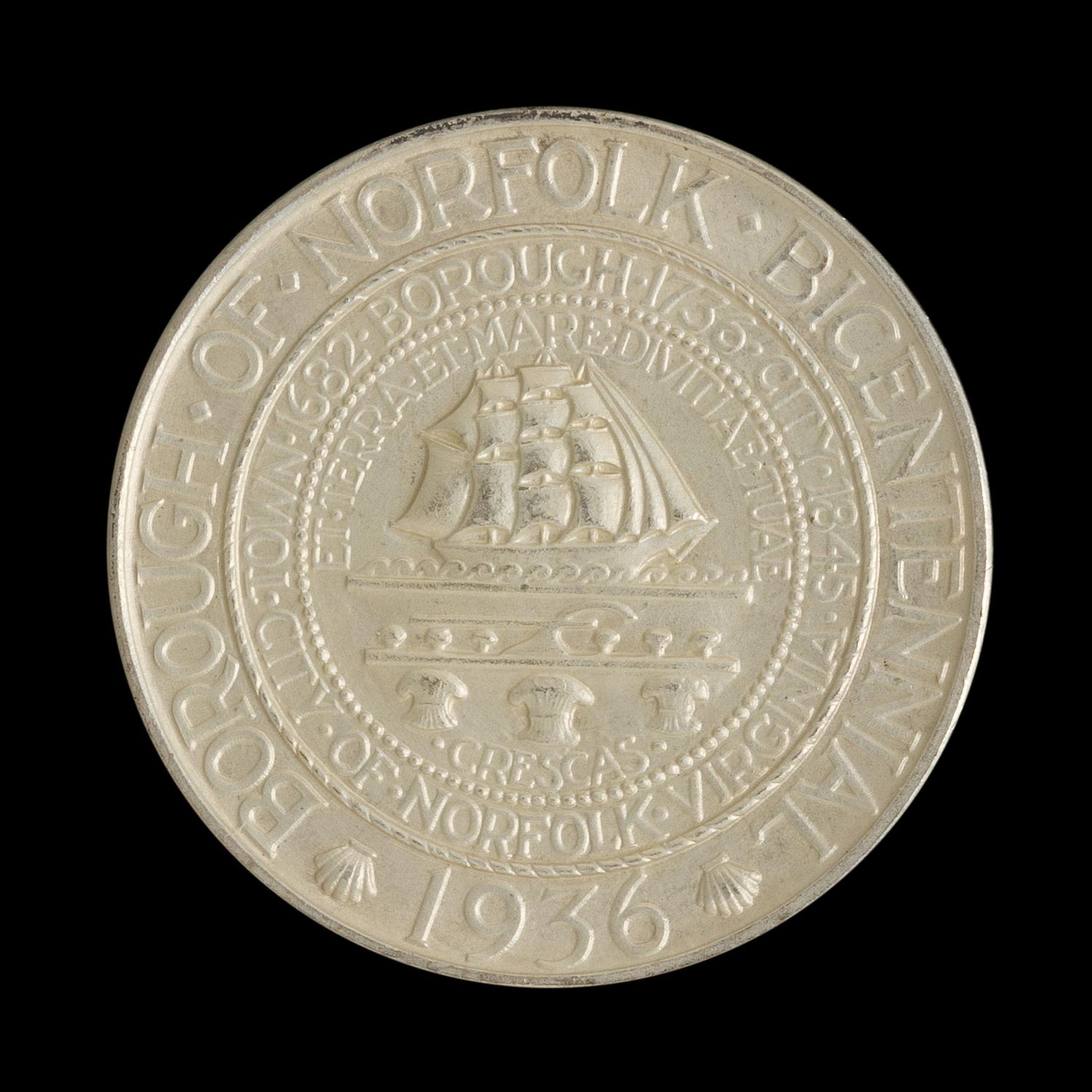A United States 1936 Norfolk Commemorative 50c Coin