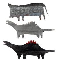 Two Dinosaurs and One Cat (three works)