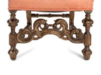 A Pair of William and Mary Style Silvered Side Chairs