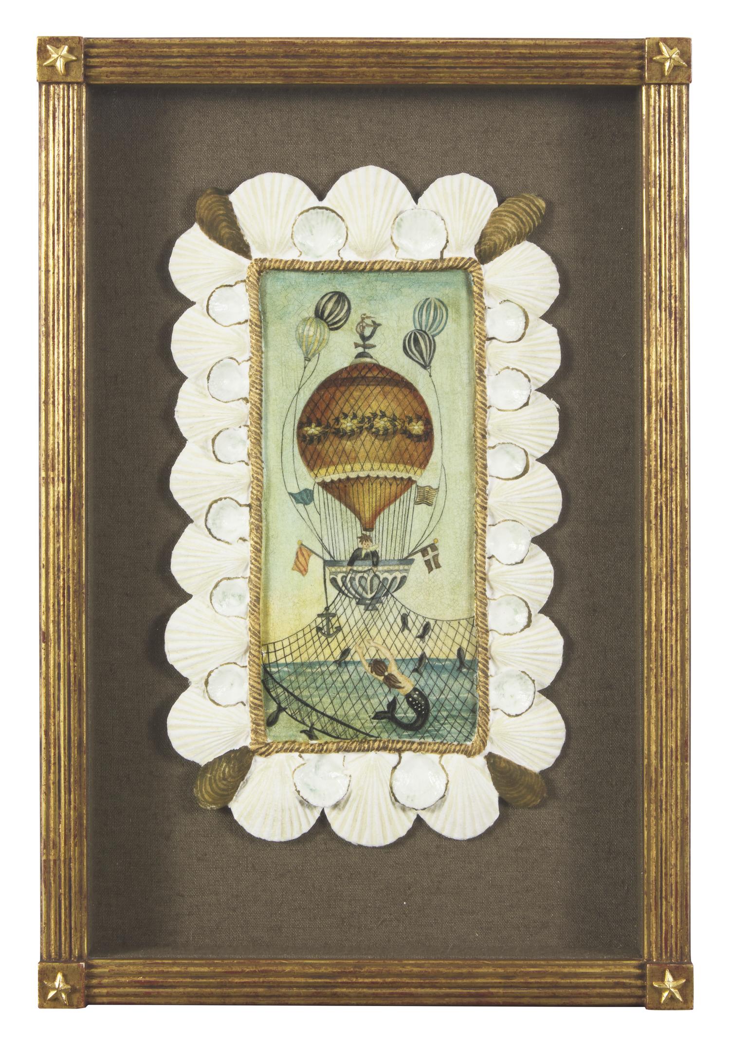 Mellie Cooper (b. 1949), Hot Air Balloon and Mermaid