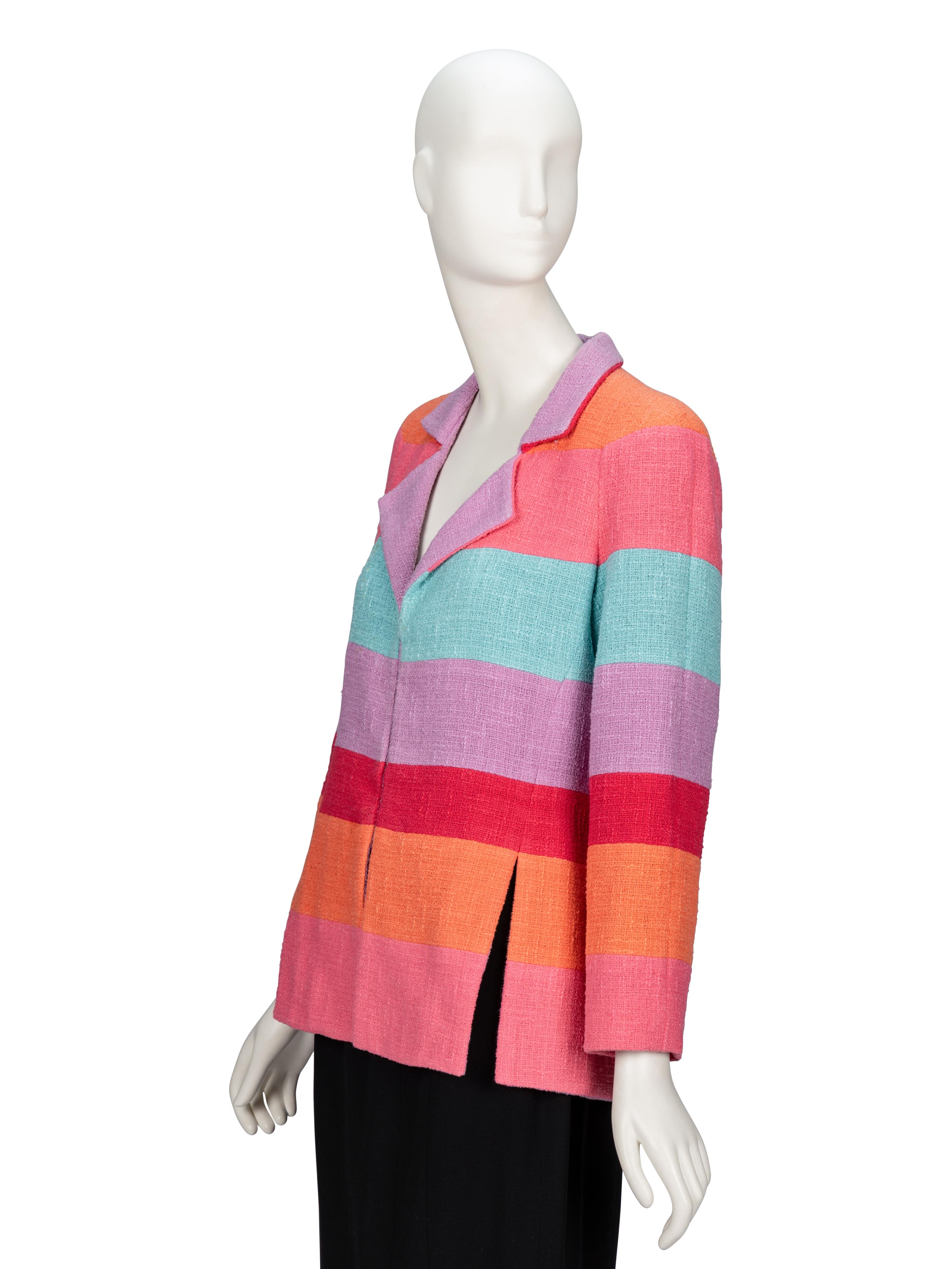 Chanel, Striped Cotton Tweed Jacket