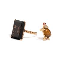 COLLECTION OF YELLOW GOLD AND GEM SET JEWELRY