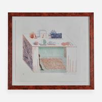David Hockney (British, b.1937) In a Chiaroscuro, Plate 9 from The Blue Guitar