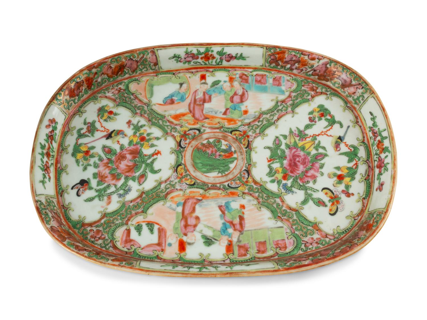 Four Rose Medallion Porcelain Articles