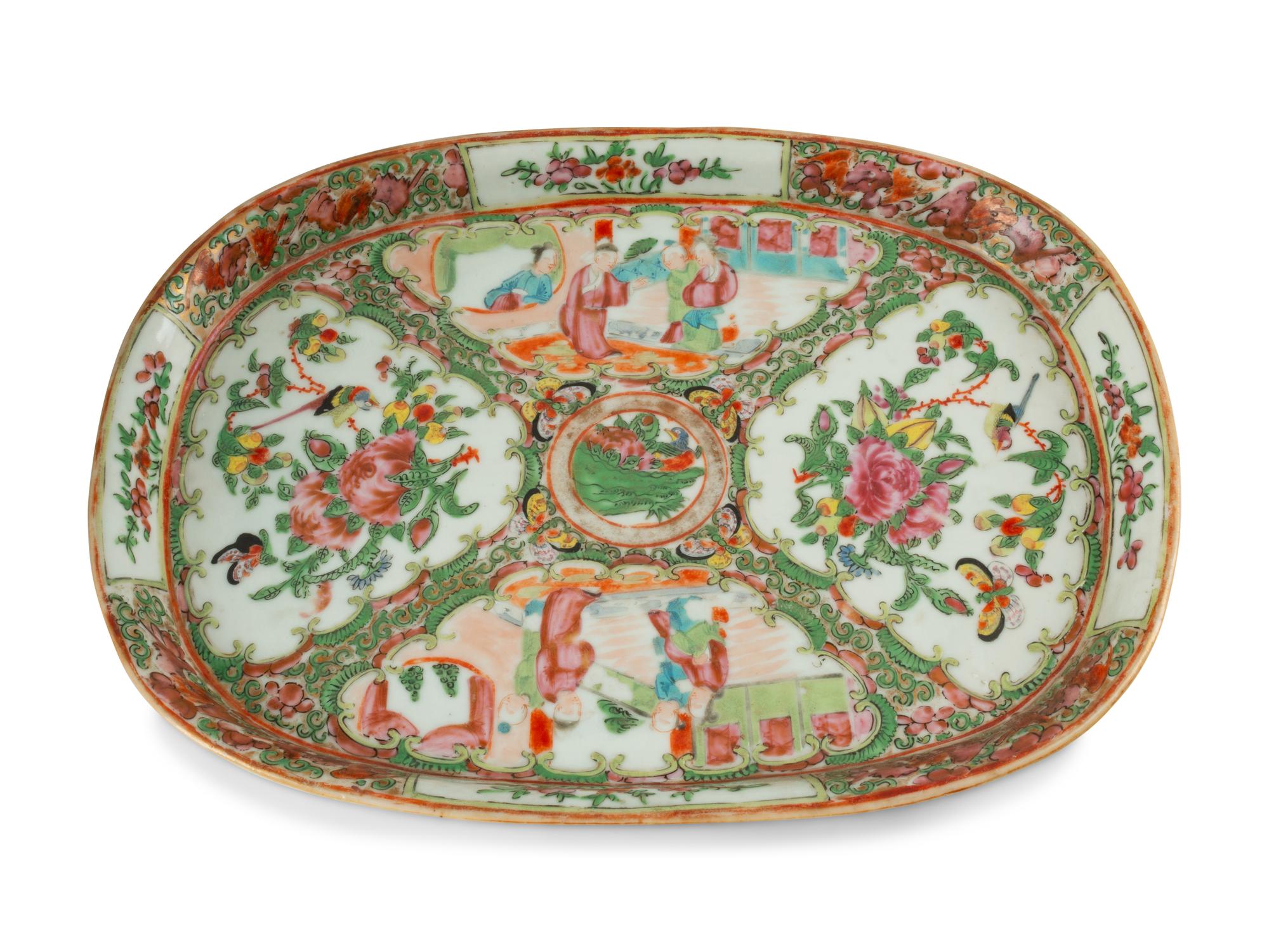 Four Rose Medallion Porcelain Articles