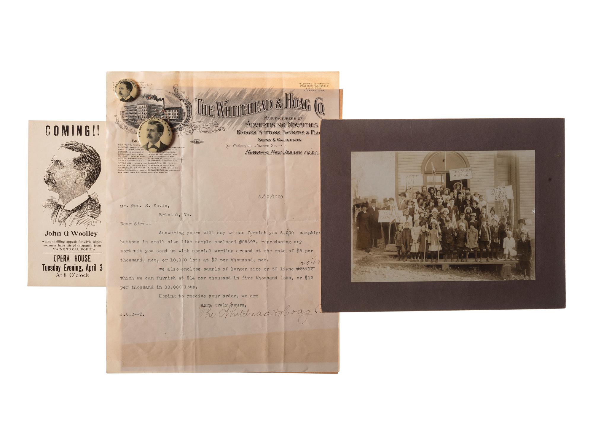 [POLITICS]. A diverse group of 19th-century ephemera, incl. politics, agriculture, and commerce.