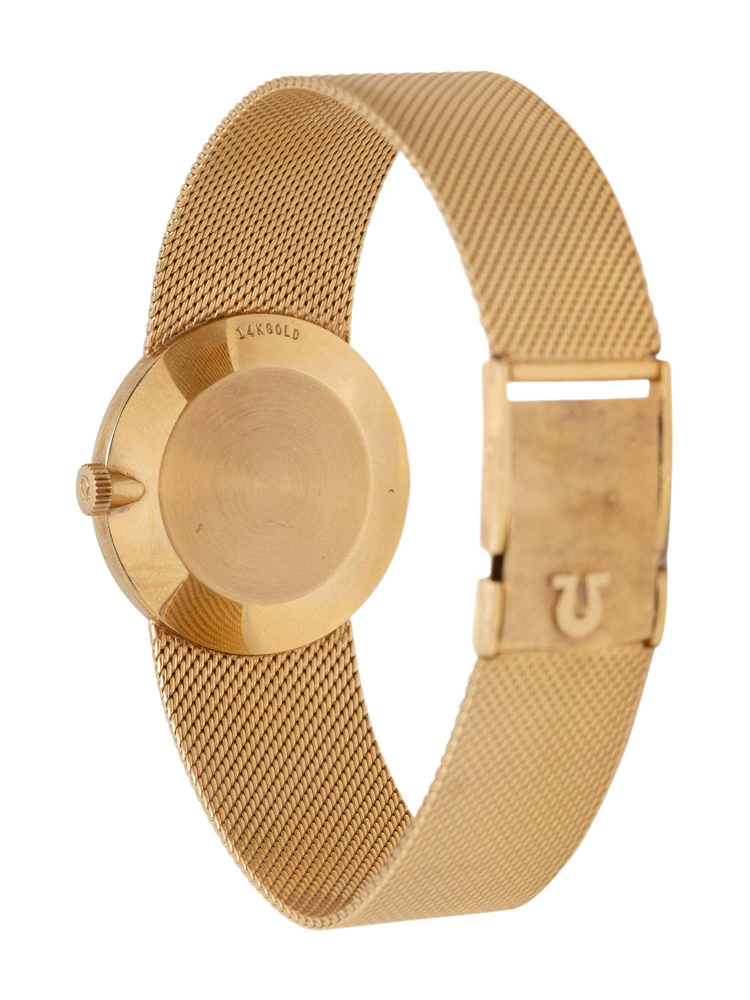 OMEGA, 14K YELLOW GOLD WATCH