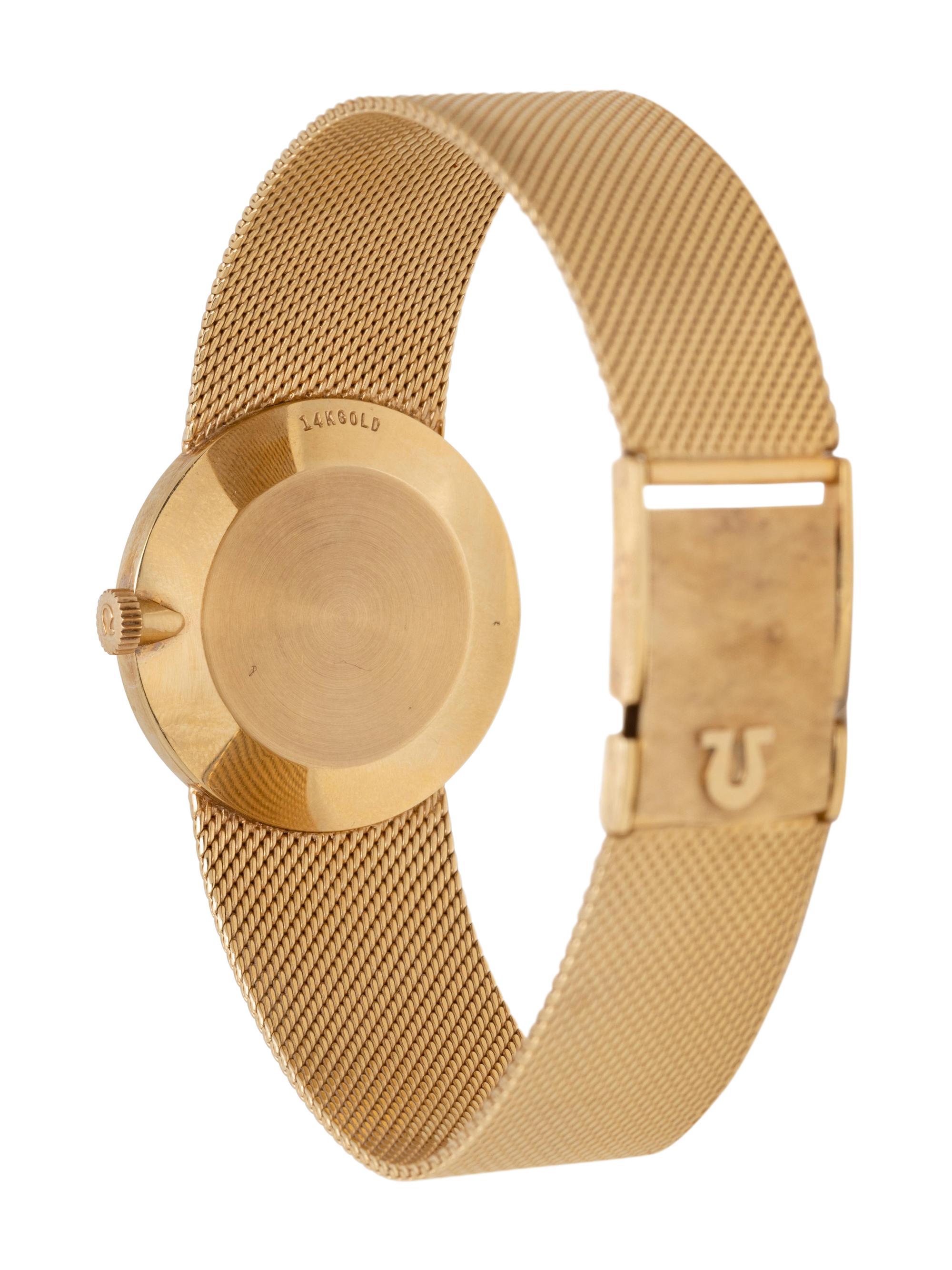 OMEGA, 14K YELLOW GOLD WATCH