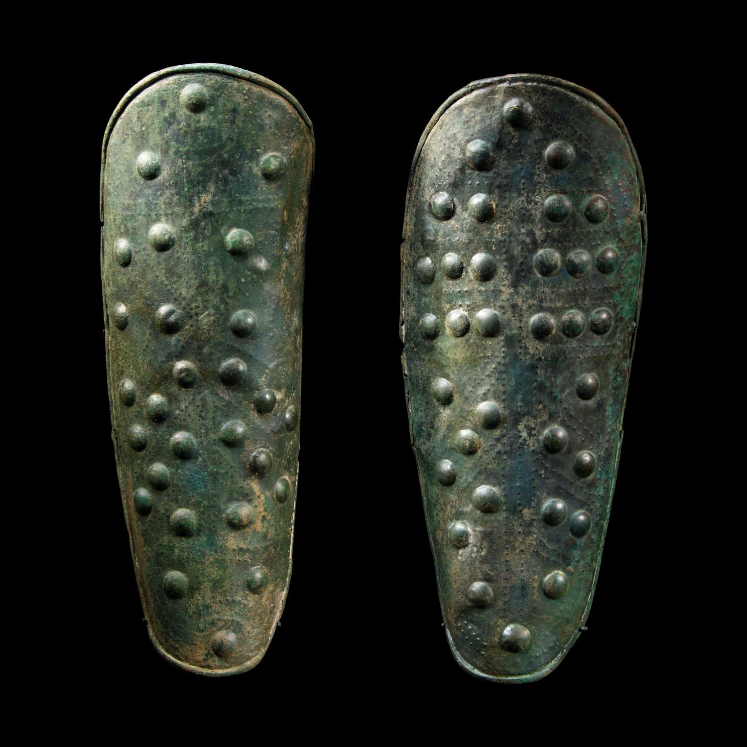 A Pair of European Bronze Age Greaves