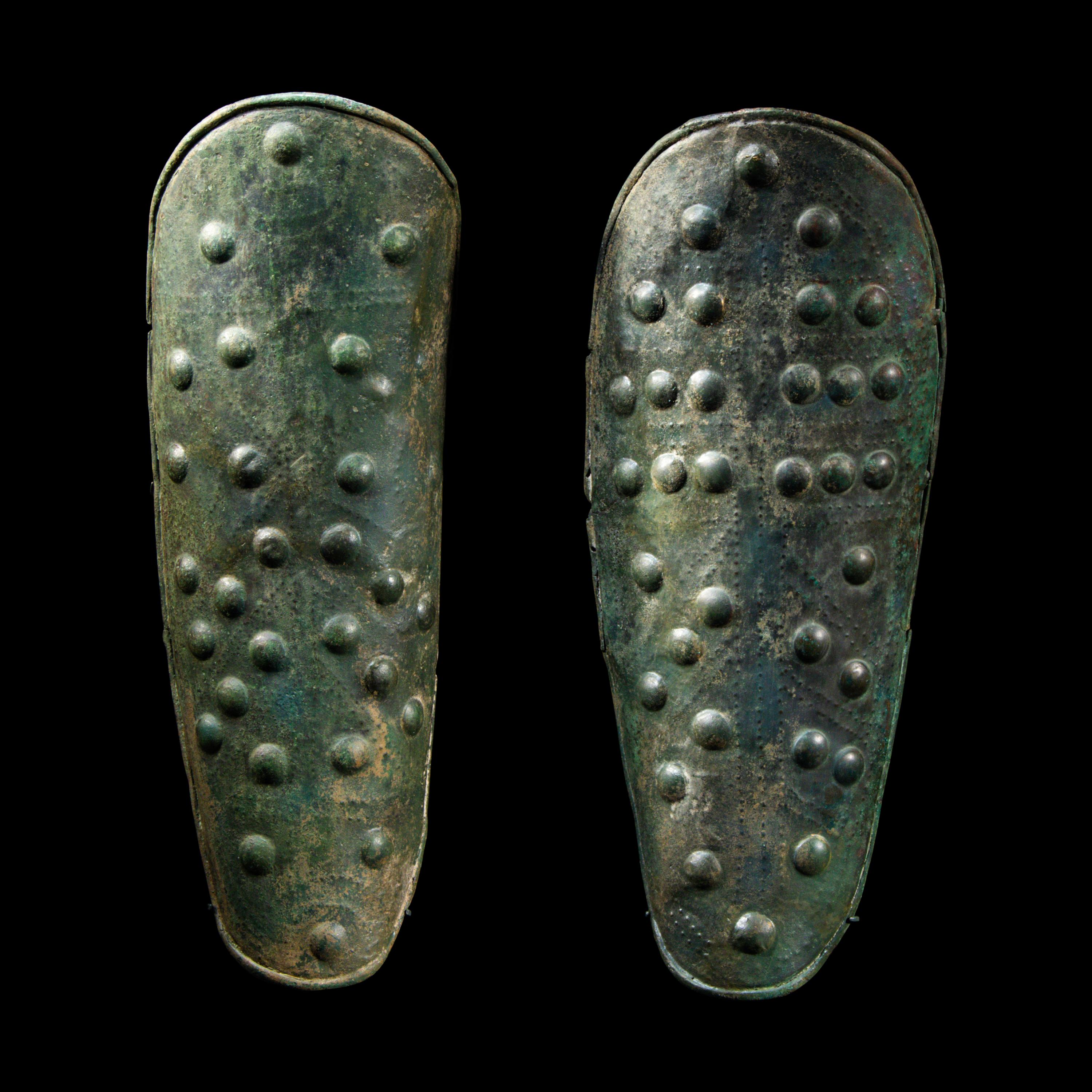 A Pair of European Bronze Age Greaves