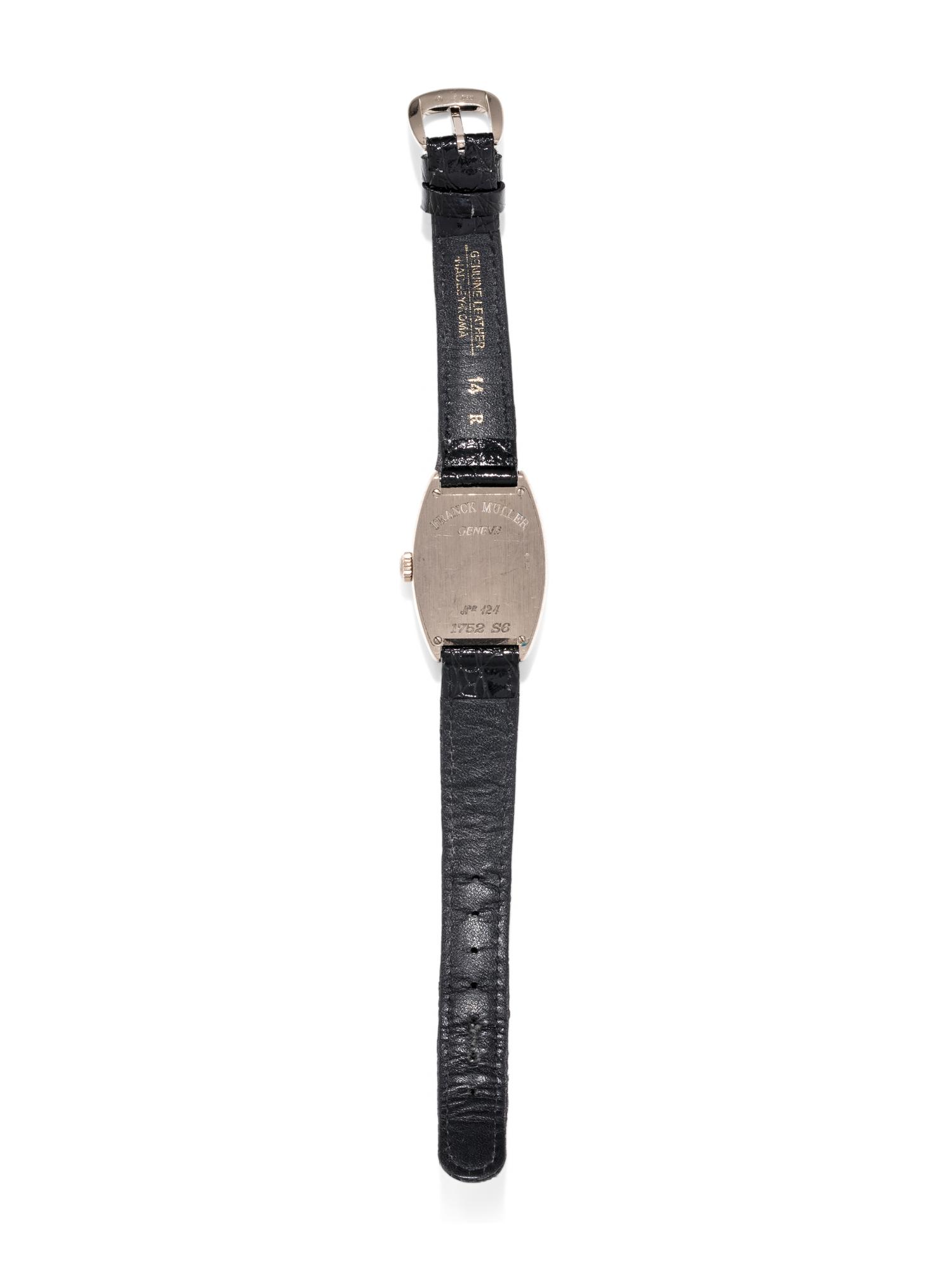 FRANCK MULLER, 18K WHITE GOLD REF. 1752 S6 'CINTREE CURVEX' WRISTWATCH