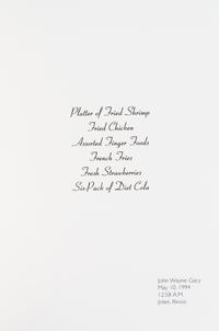 (ARTISTS BOOKS, CONCEPTUAL MENUS). Human House, by Jean McGarry [and] The Menu, by Toby Lee Greenberg. (with 1 other, 3 total)