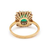 EMERALD AND DIAMOND RING
