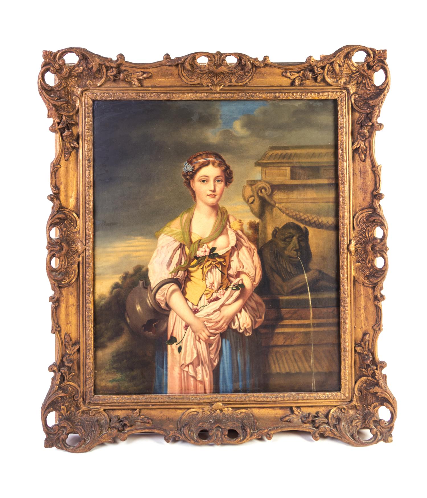 Artist Unknown, (Continental, 19th century), Woman with Grapes
