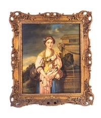 Artist Unknown, (Continental, 19th century), Woman with Grapes