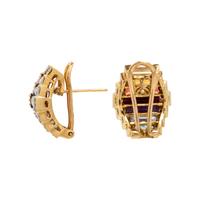 Bellarri, Multigem, Diamond, and Yellow Gold Earrings and Ring