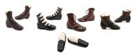 Collection of Five Pairs of Children's Shoes, 19th and Early 20th Century