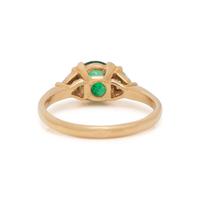 EMERALD AND DIAMOND RING