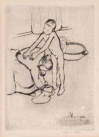 Suzanne Valadon, (French, 1865-1938), Catherine et jeune garcon nu