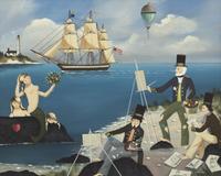 Ralph Eugene Cahoon, Jr. (1910-1982) Artist at Work , Cape Cod, MA, Circa 1960-1975