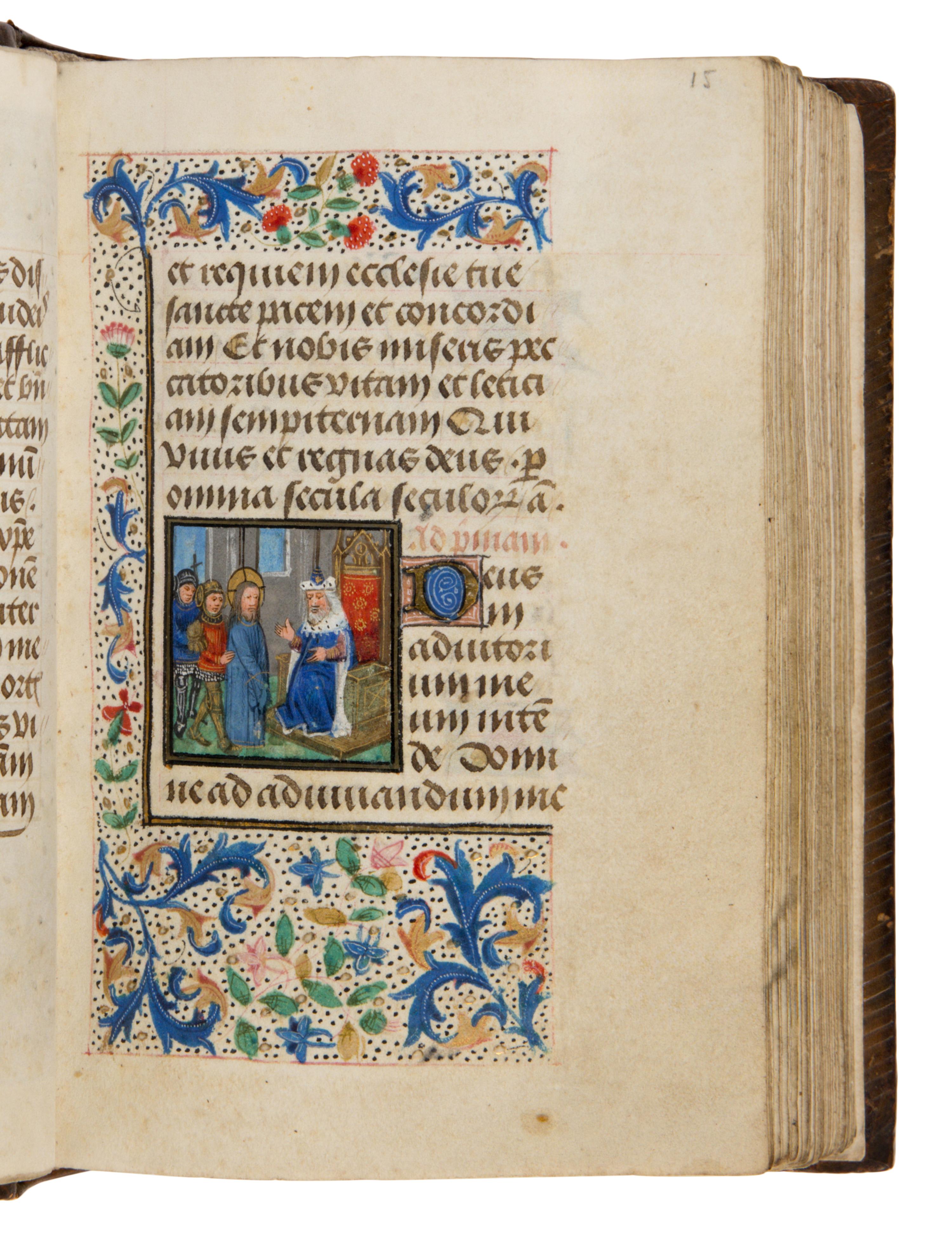 FOLLOWER OF LOYSET LIÉDET (active 1448–1478) and THE MASTER OF EDWARD IV (active 1470–1490) with FOLLOWER OF WILLEM VRELANT (active 1454–1481) Book of Hours, in Latin, illuminated manuscript on parchment [Southern Netherlands, Bruges, c. 1480]