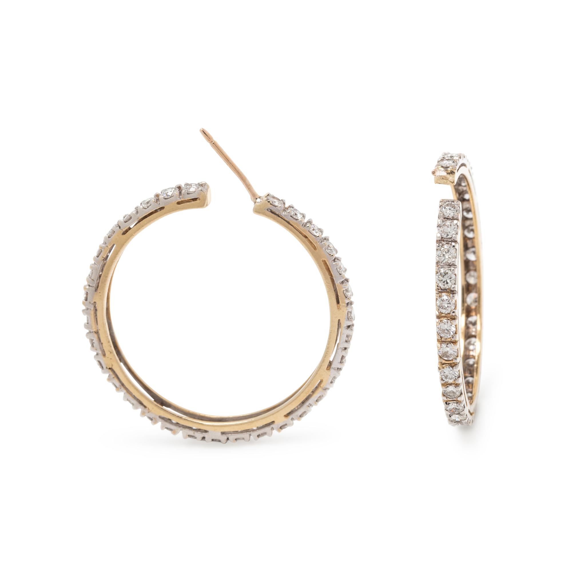 DIAMOND HOOP EARRINGS