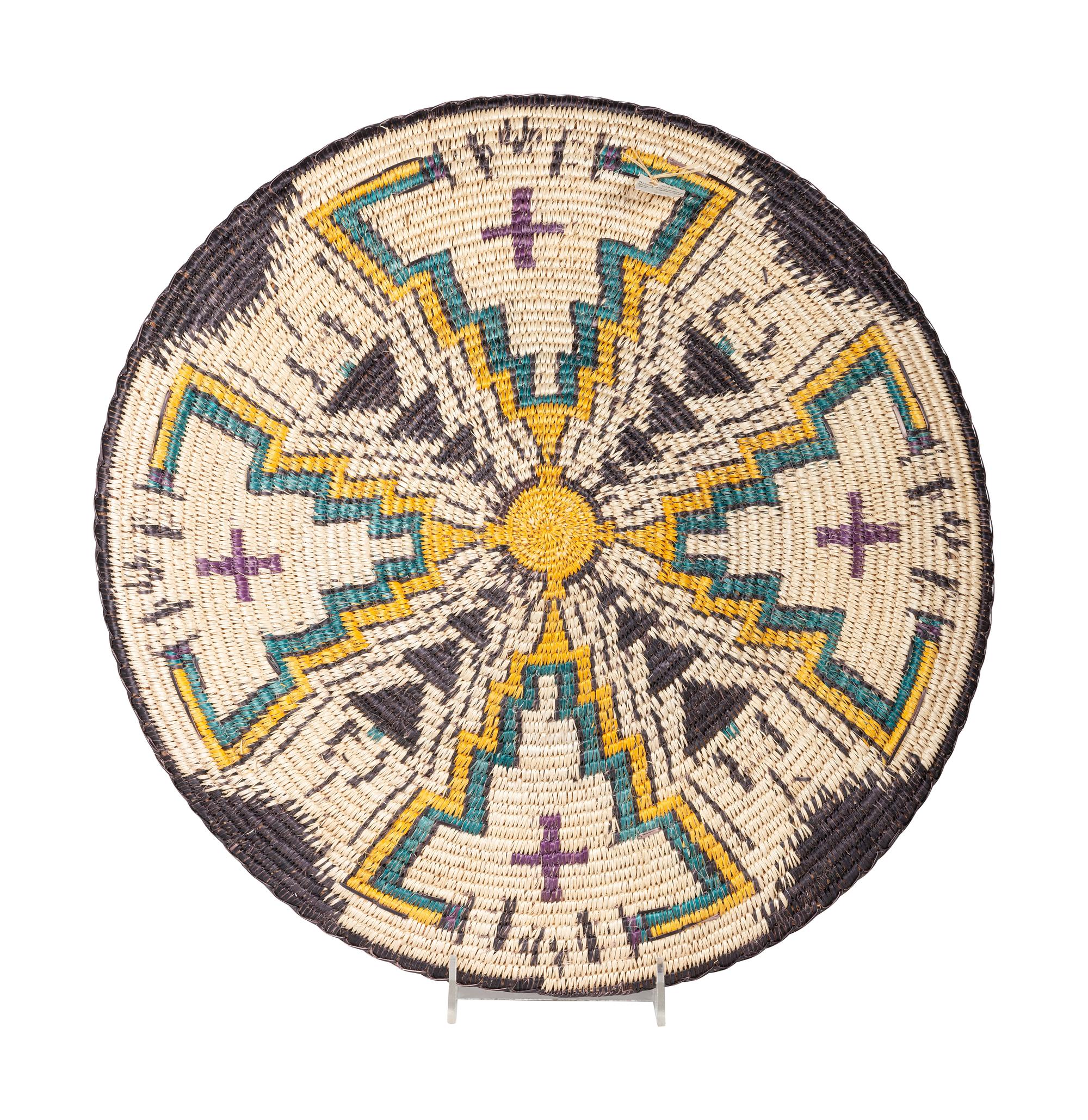 Polychrome Basket, with Rain, Lightning, and Yeis