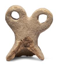 A Syrian Terracotta Spectacle Idol