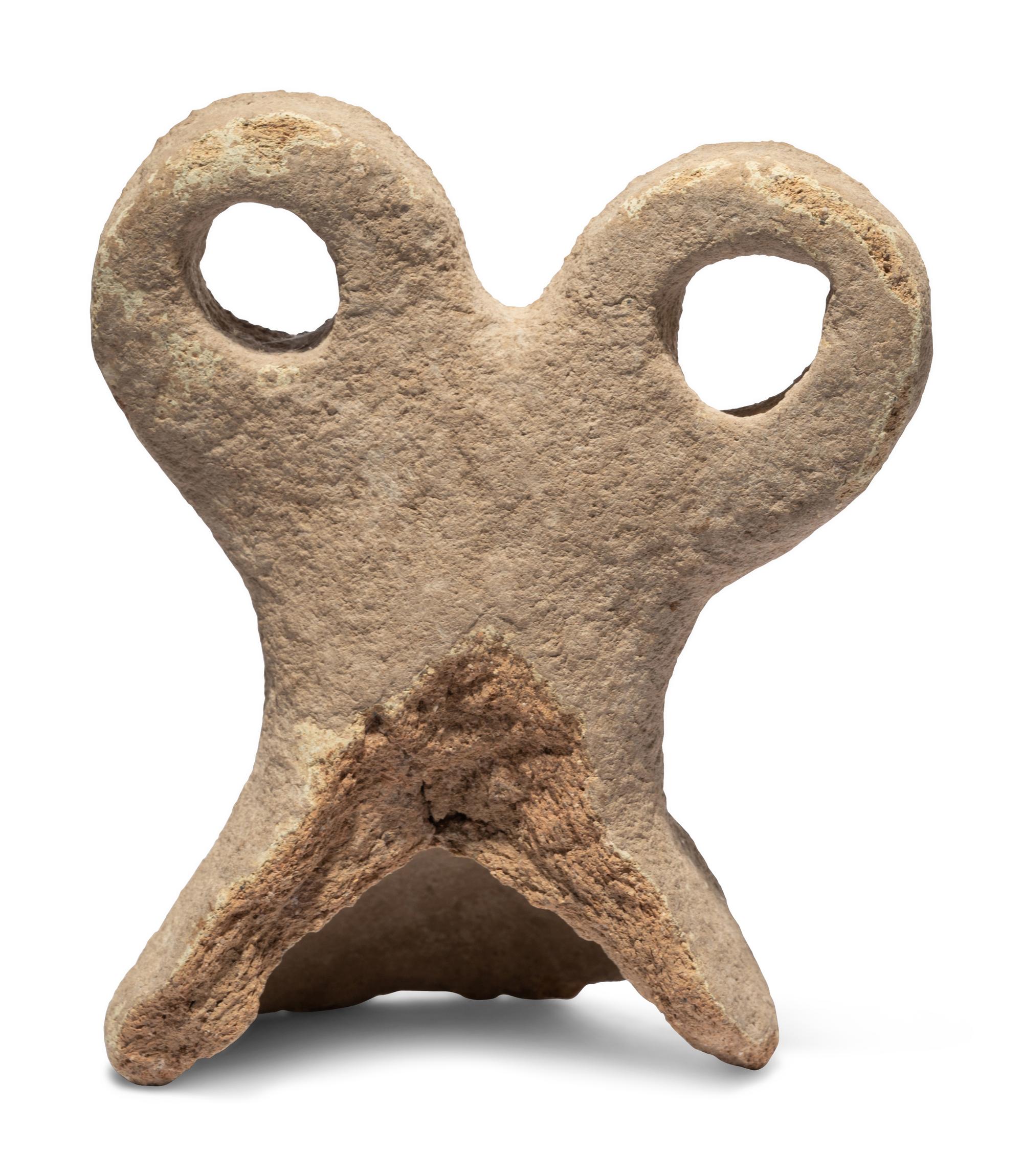 A Syrian Terracotta Spectacle Idol