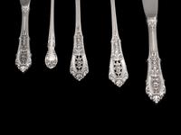 An American Silver Flatware Service — Wallace Silversmiths, Wallingford, Connecticut, Rose Medallion Pattern