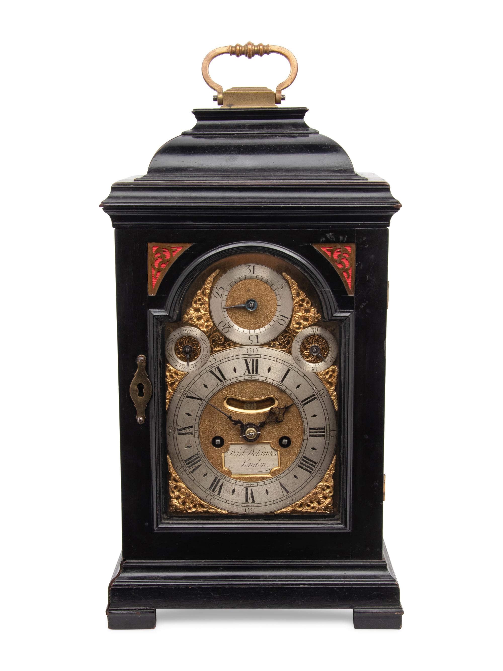 A George I Ebonized Repeating Bracket Clock