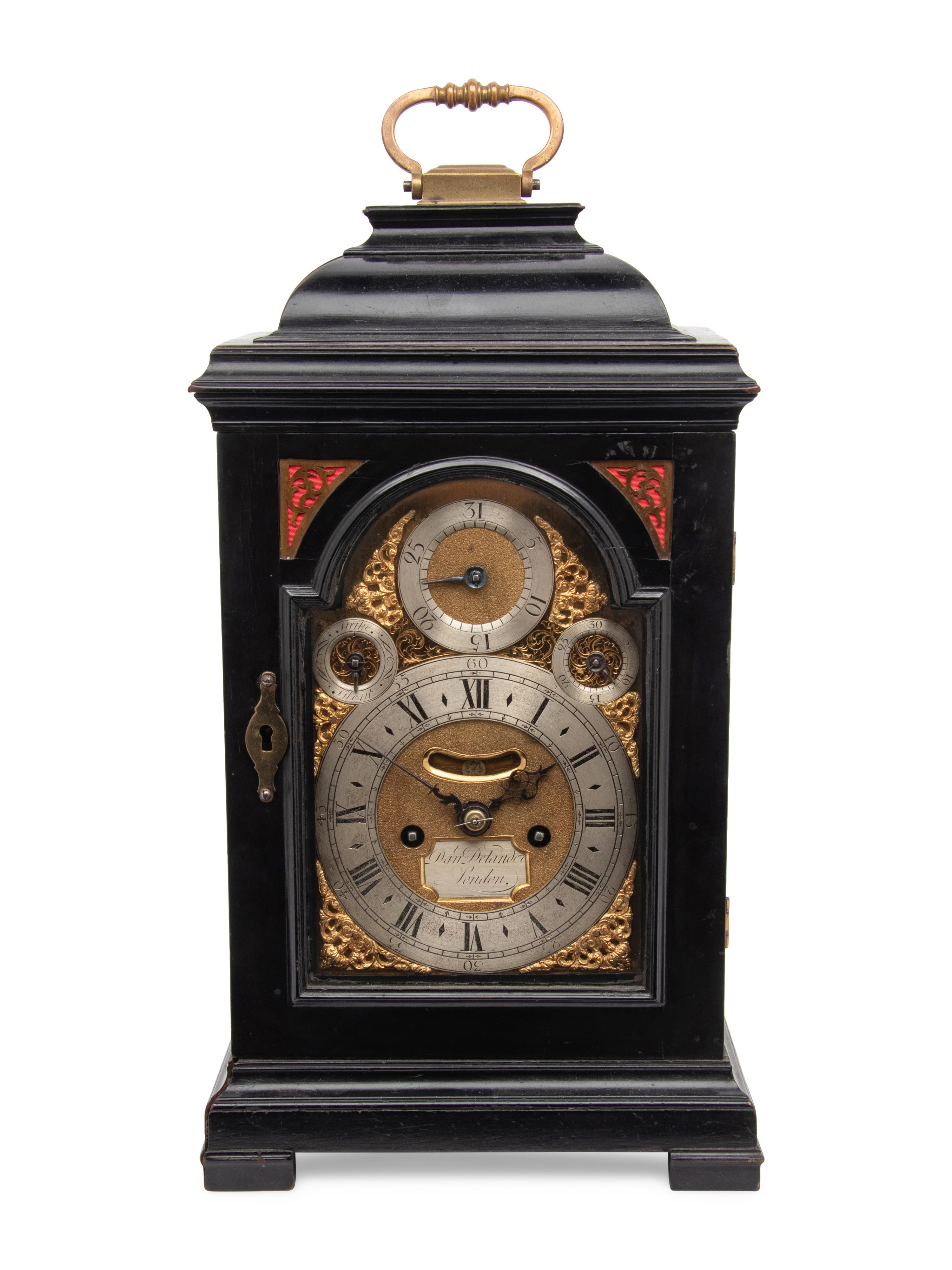 A George I Ebonized Repeating Bracket Clock