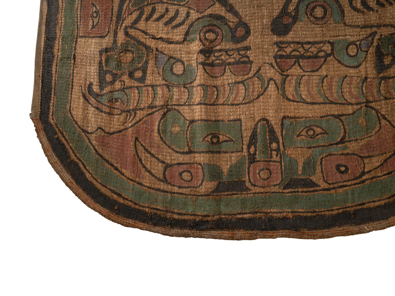 Nuu-chah-nulth Cedar Bark Painted Robe