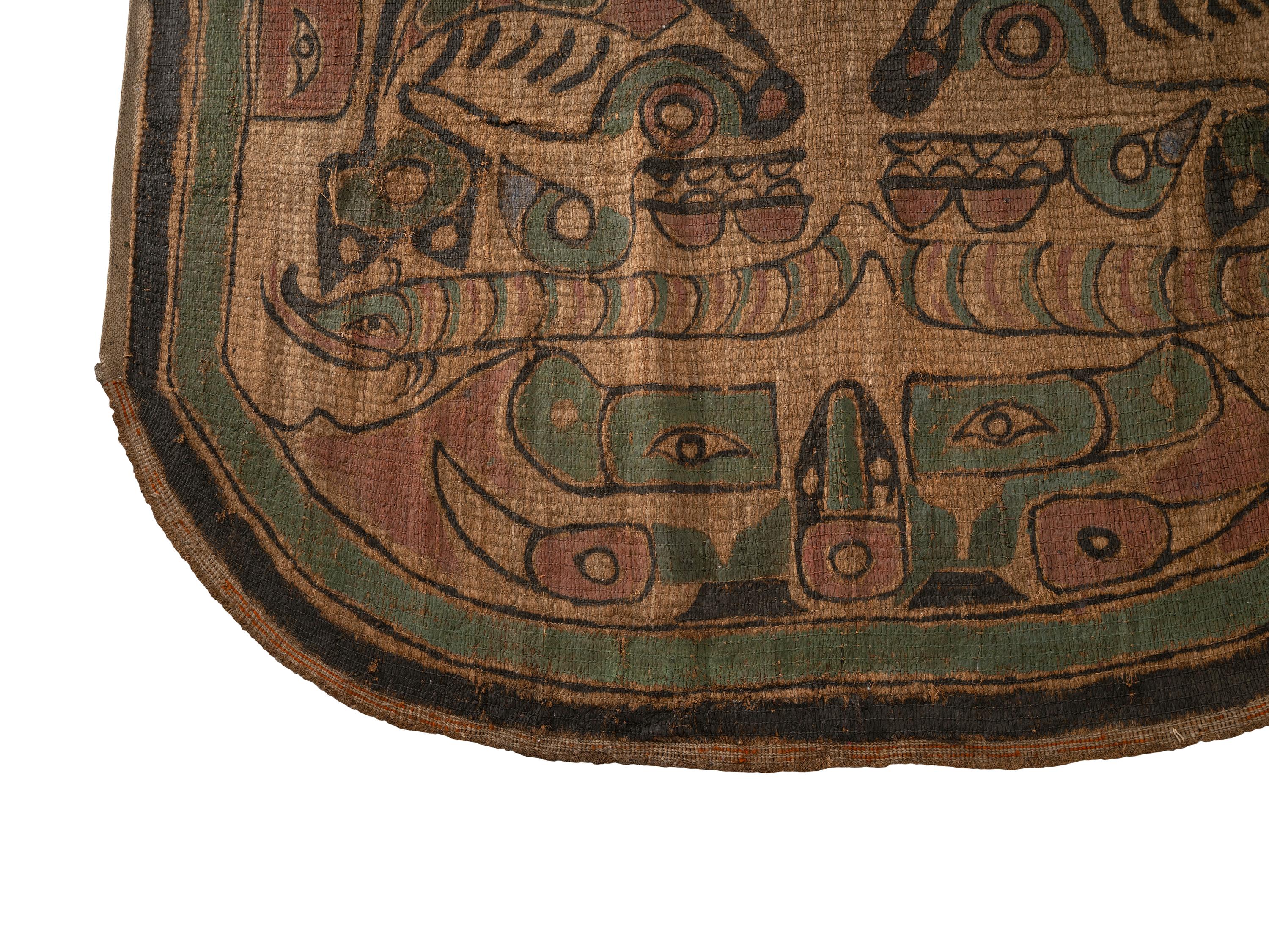 Nuu-chah-nulth Cedar Bark Painted Robe
