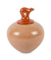 Inlaid and Etched Seed Jar