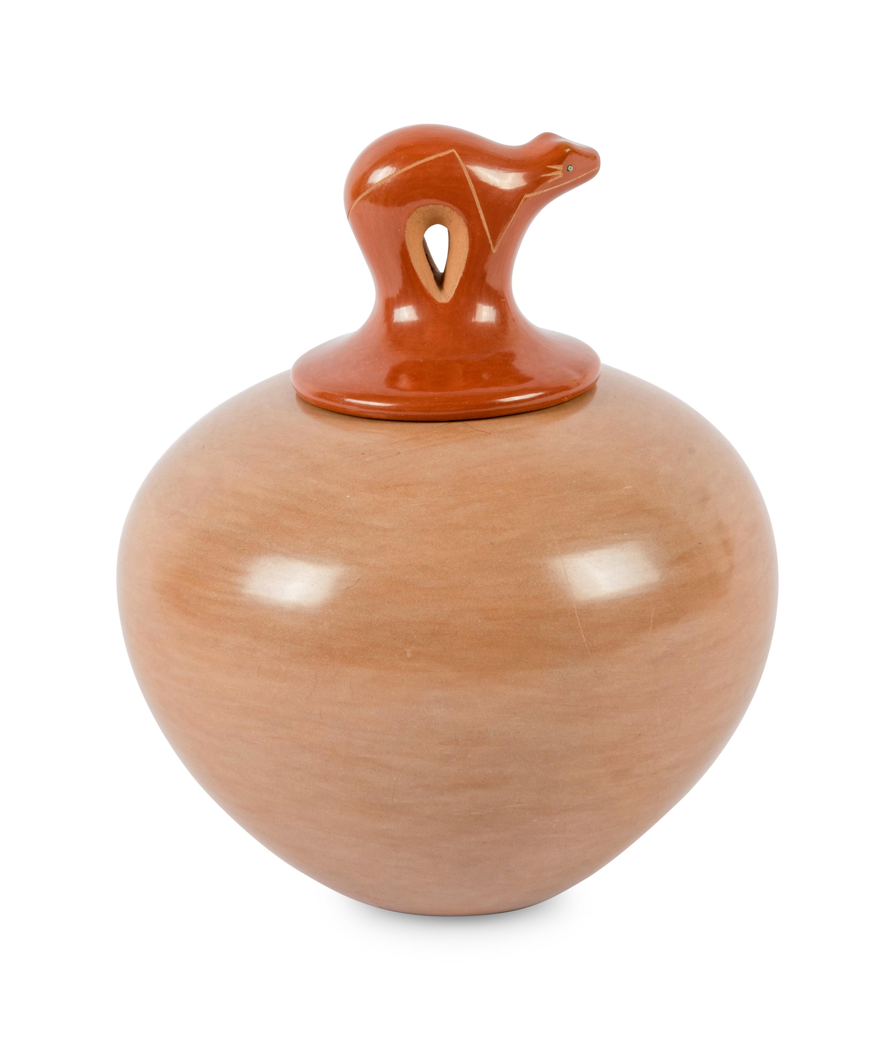 Inlaid and Etched Seed Jar