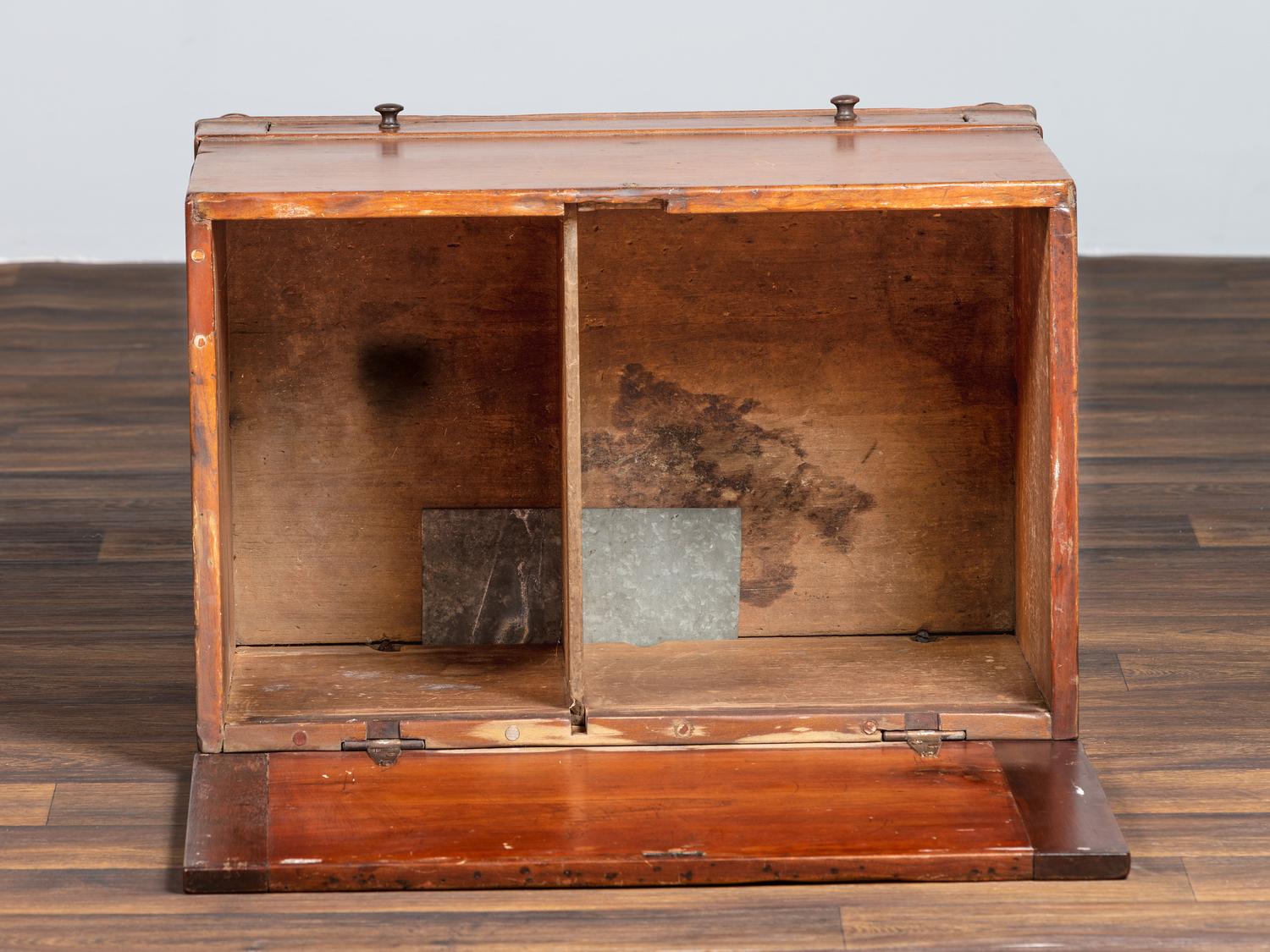 A Late Federal Cherrywood One-Drawer Sugar Chest