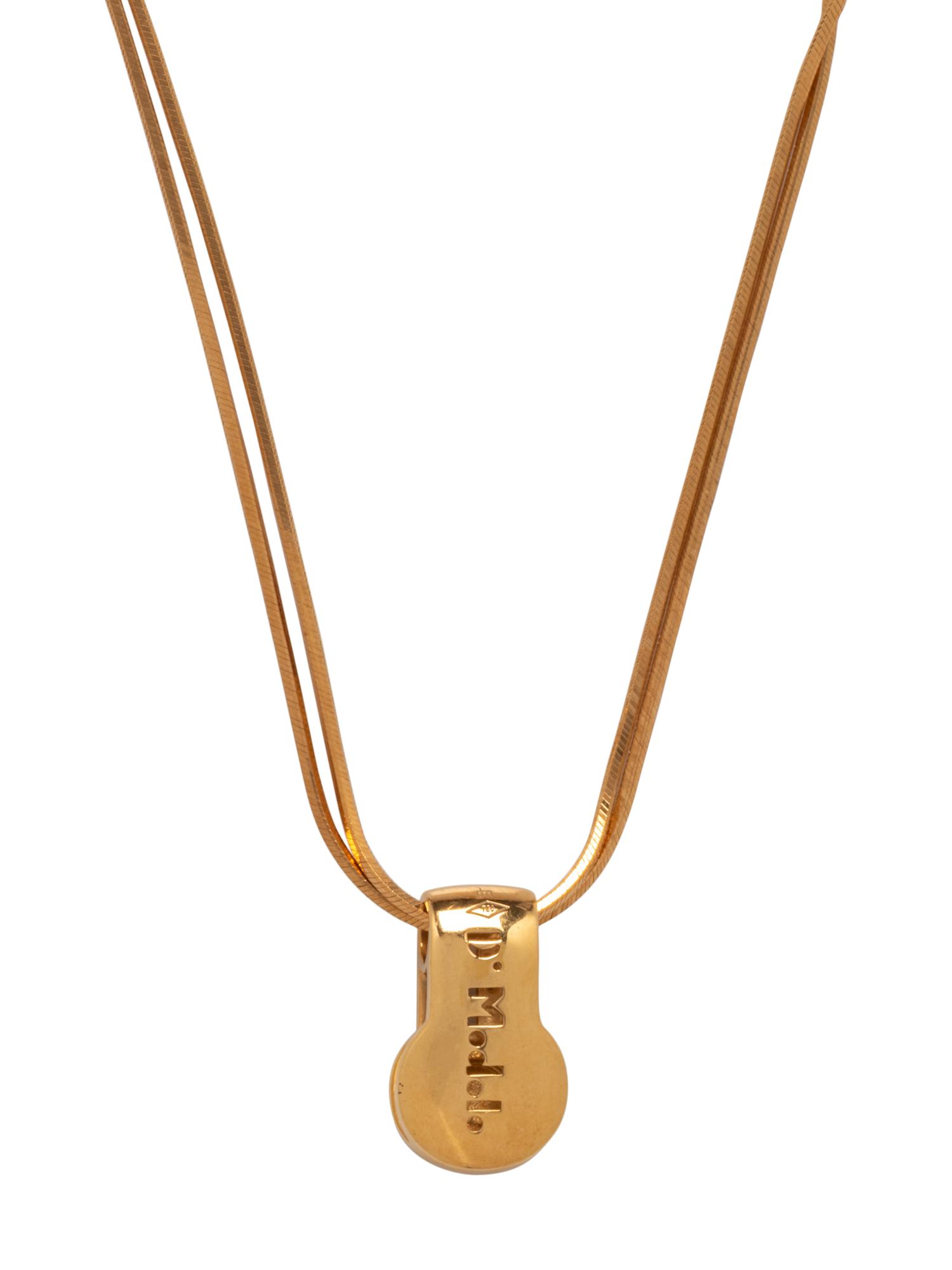 DI MODOLO, YELLOW GOLD AND DIAMOND PENDANT/NECKLACE