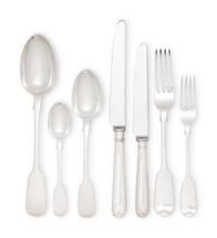 A Victorian Silver Flatware Service