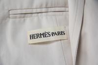 An Hermes Tan Cotton Trench Coat,